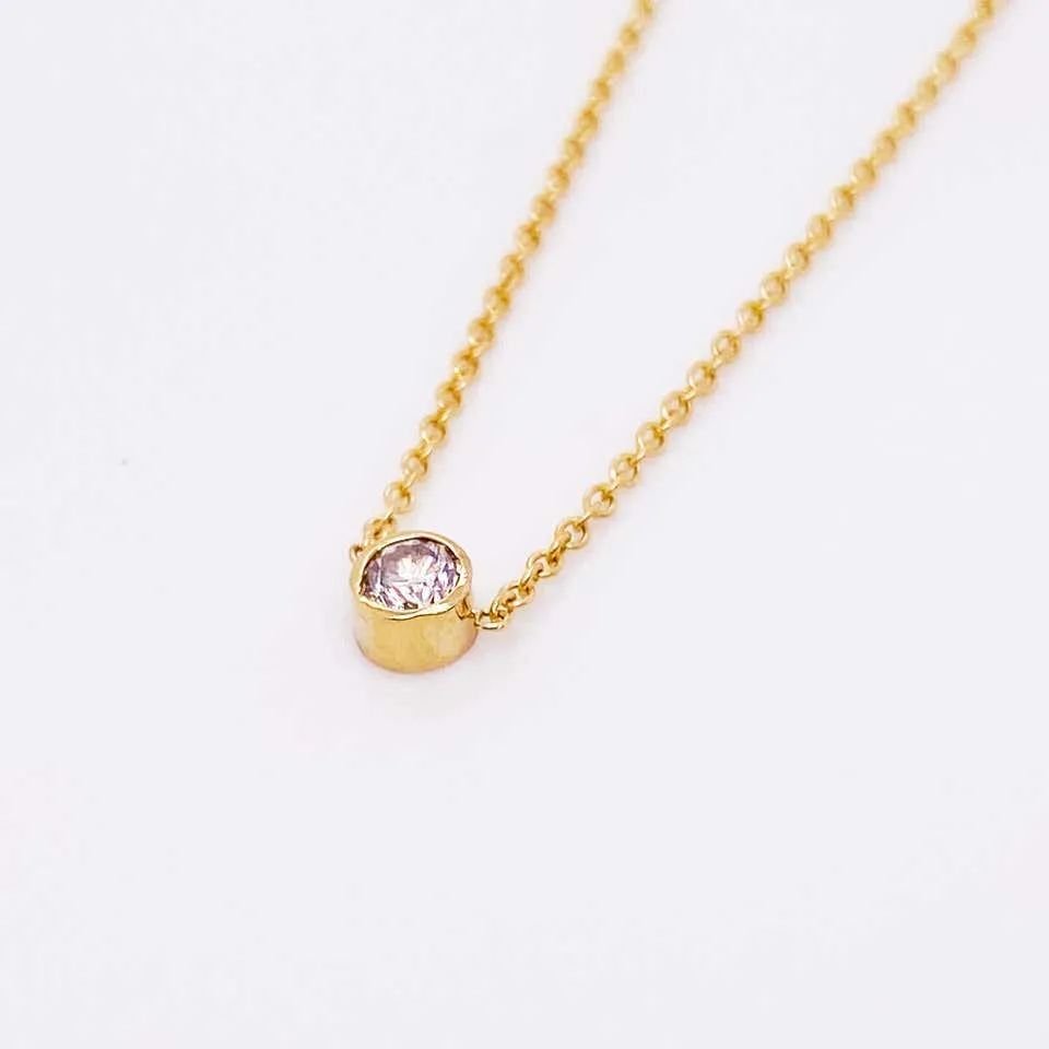 .12 Carat Diamond Bezel Necklace