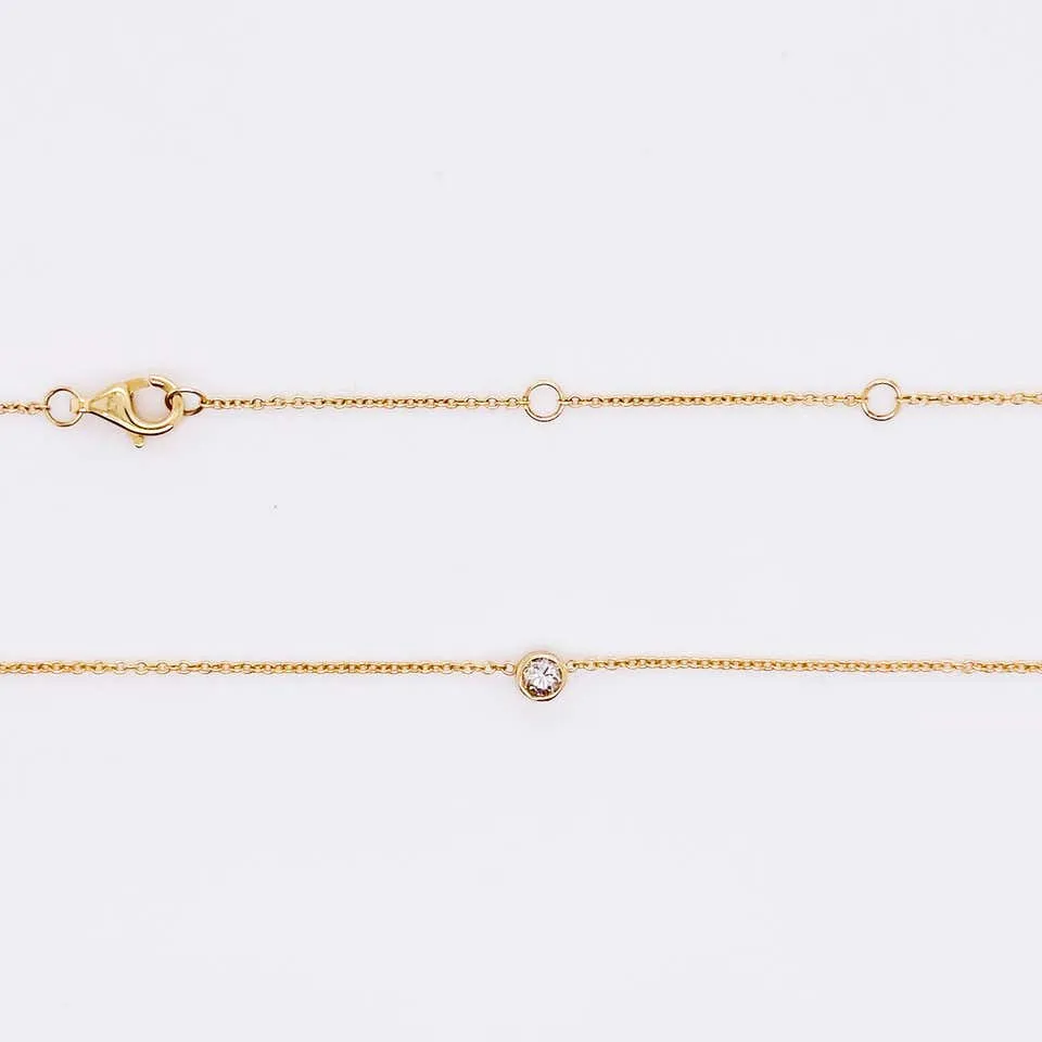 .12 Carat Diamond Bezel Necklace