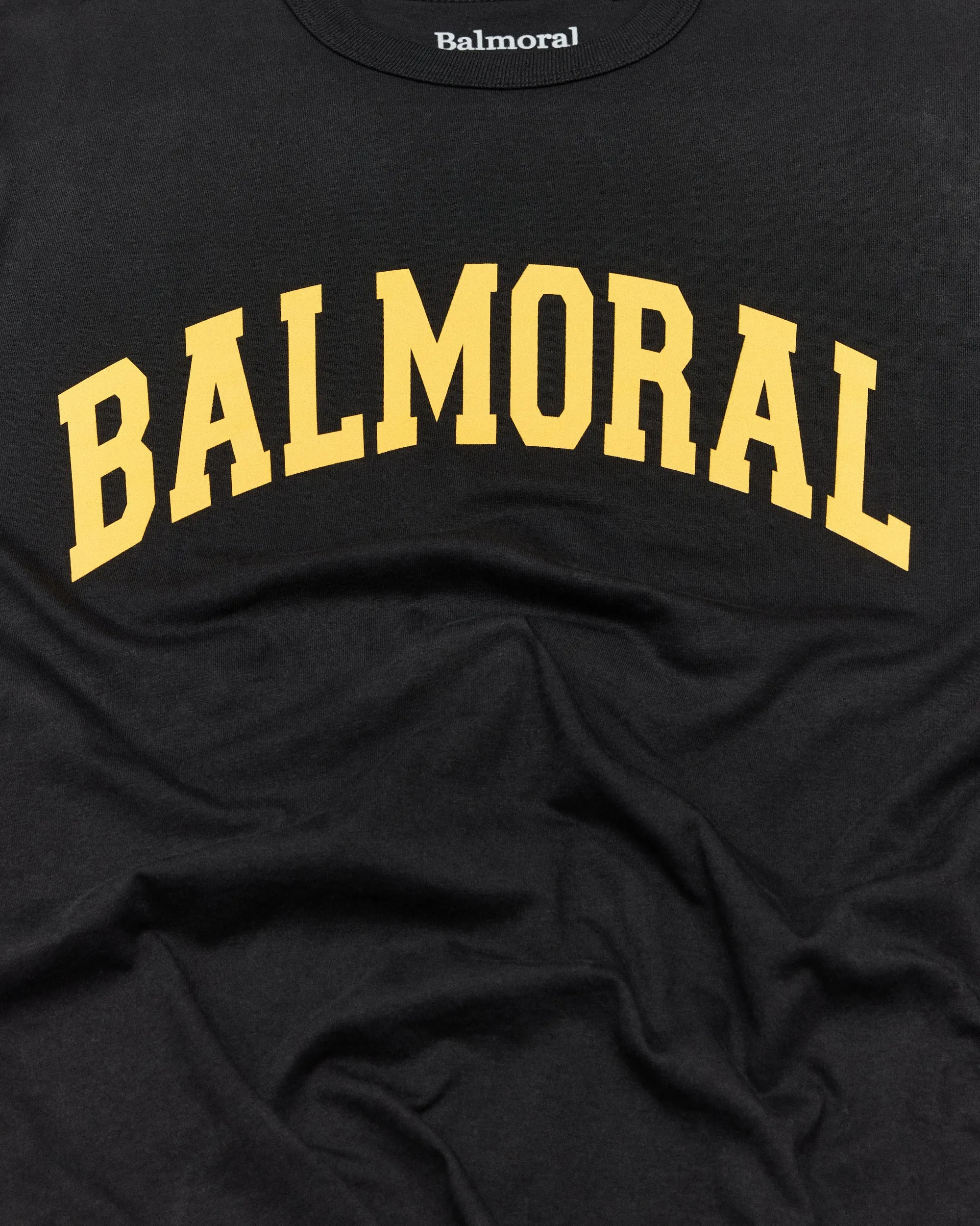 Aberdeen T-Shirt - Washed Black / Yellow
