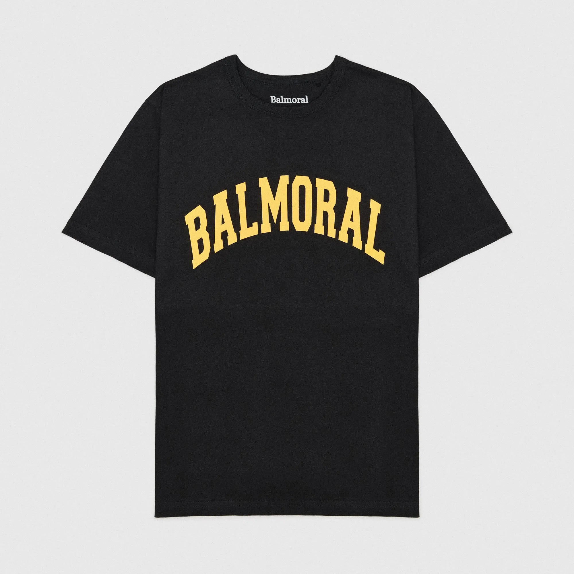 Aberdeen T-Shirt - Washed Black / Yellow