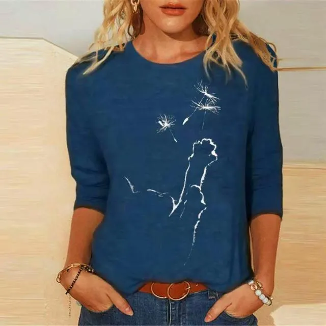 Amy Fashion - Clothing Funny Cat 3D Print Long Sleeve T-Shirts