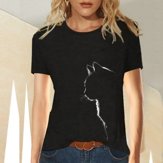Amy Fashion - Clothing Funny Cat 3D Print Long Sleeve T-Shirts
