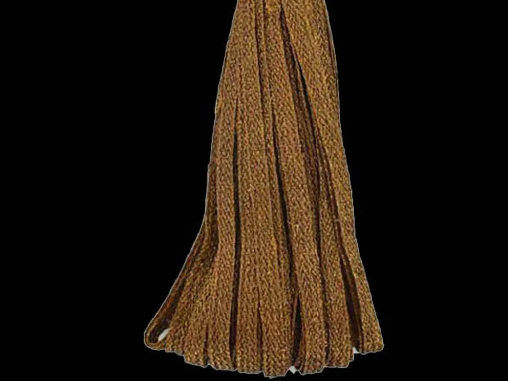 Antique Golden Flat Metallic Braided Zari Threads