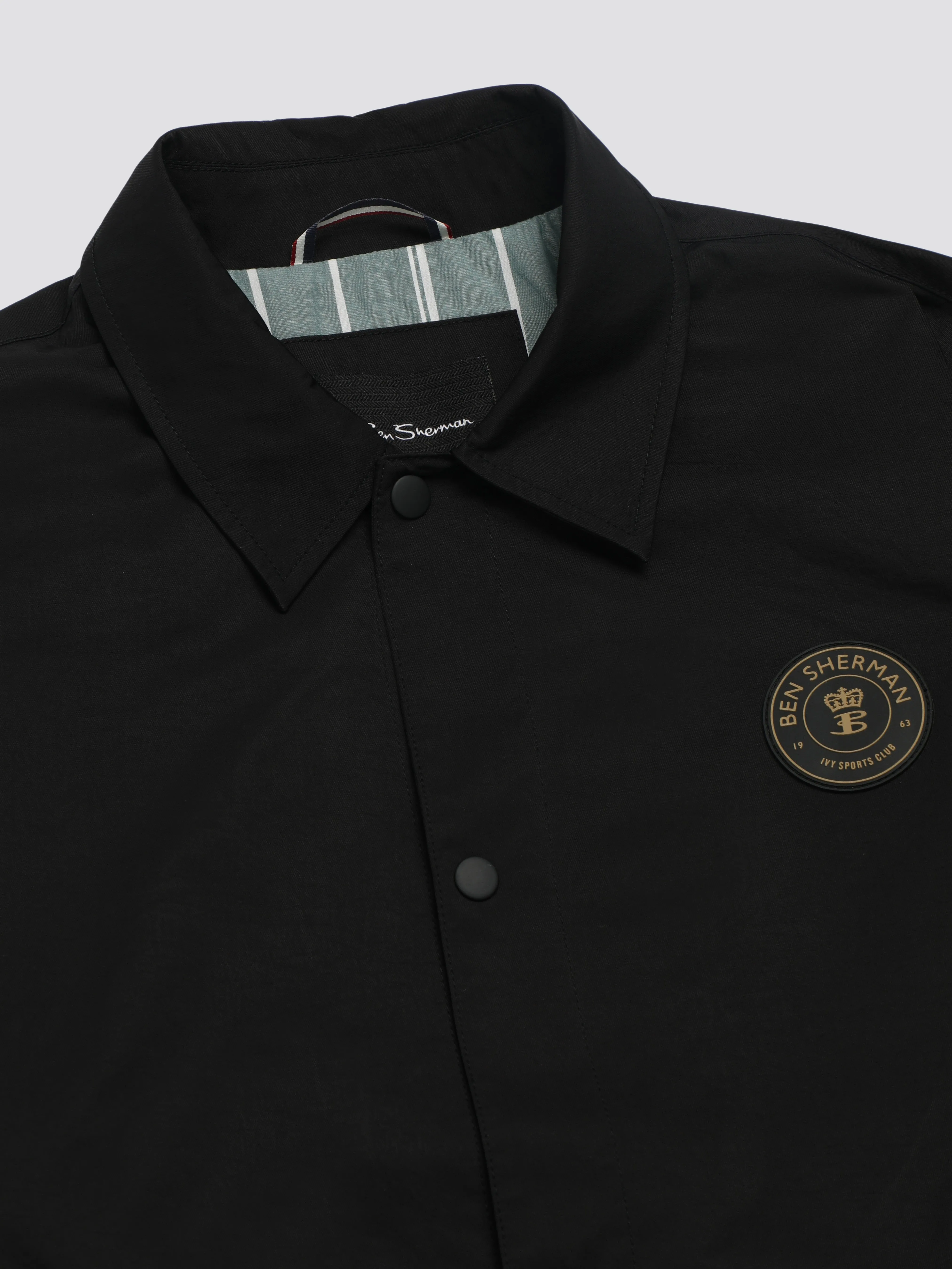 B by Ben Sherman Sports Coach Jacket - Black