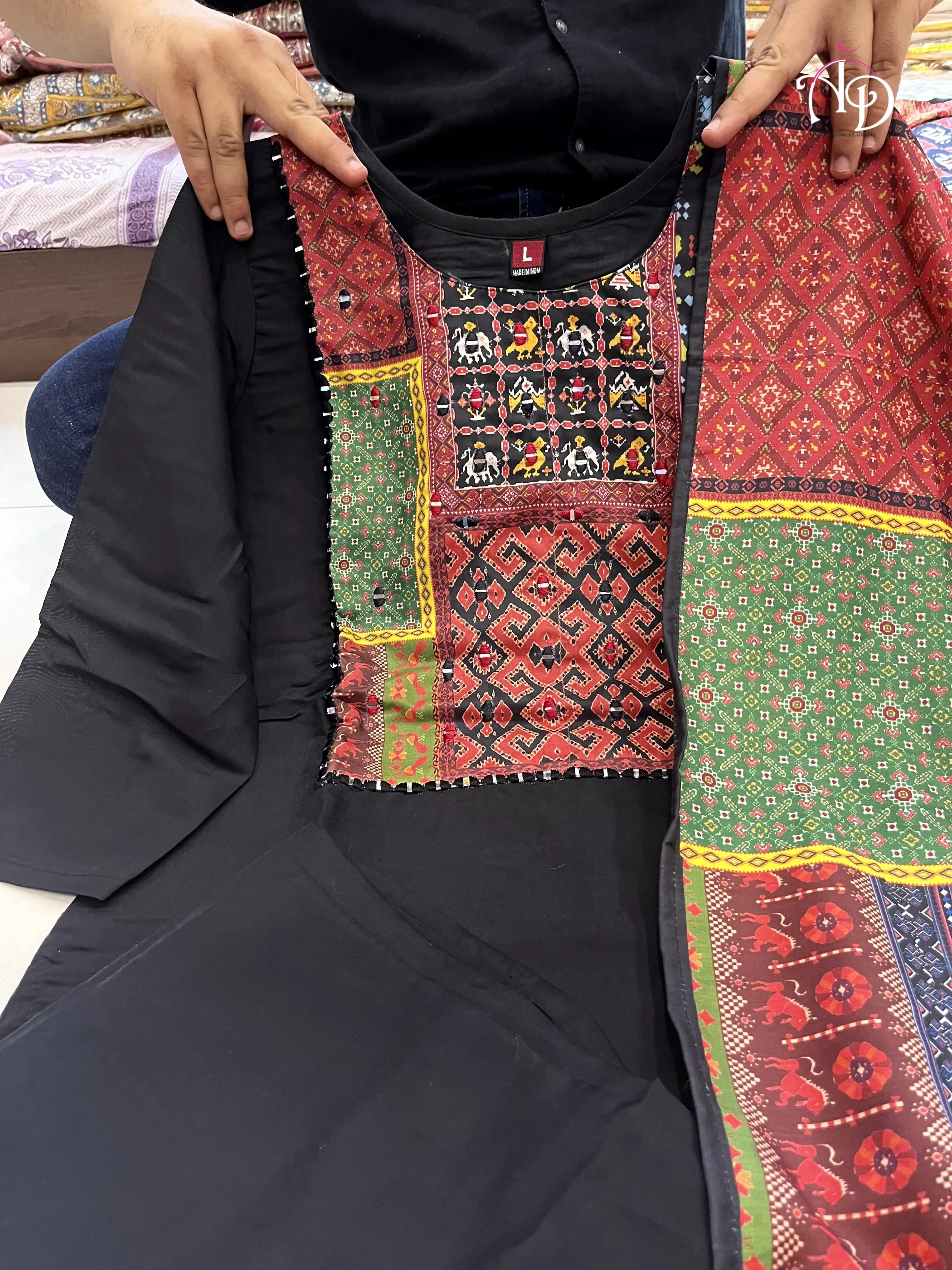 Beautiful Designer Party Wear Summer Ajrakh Cotton Salwar Suit