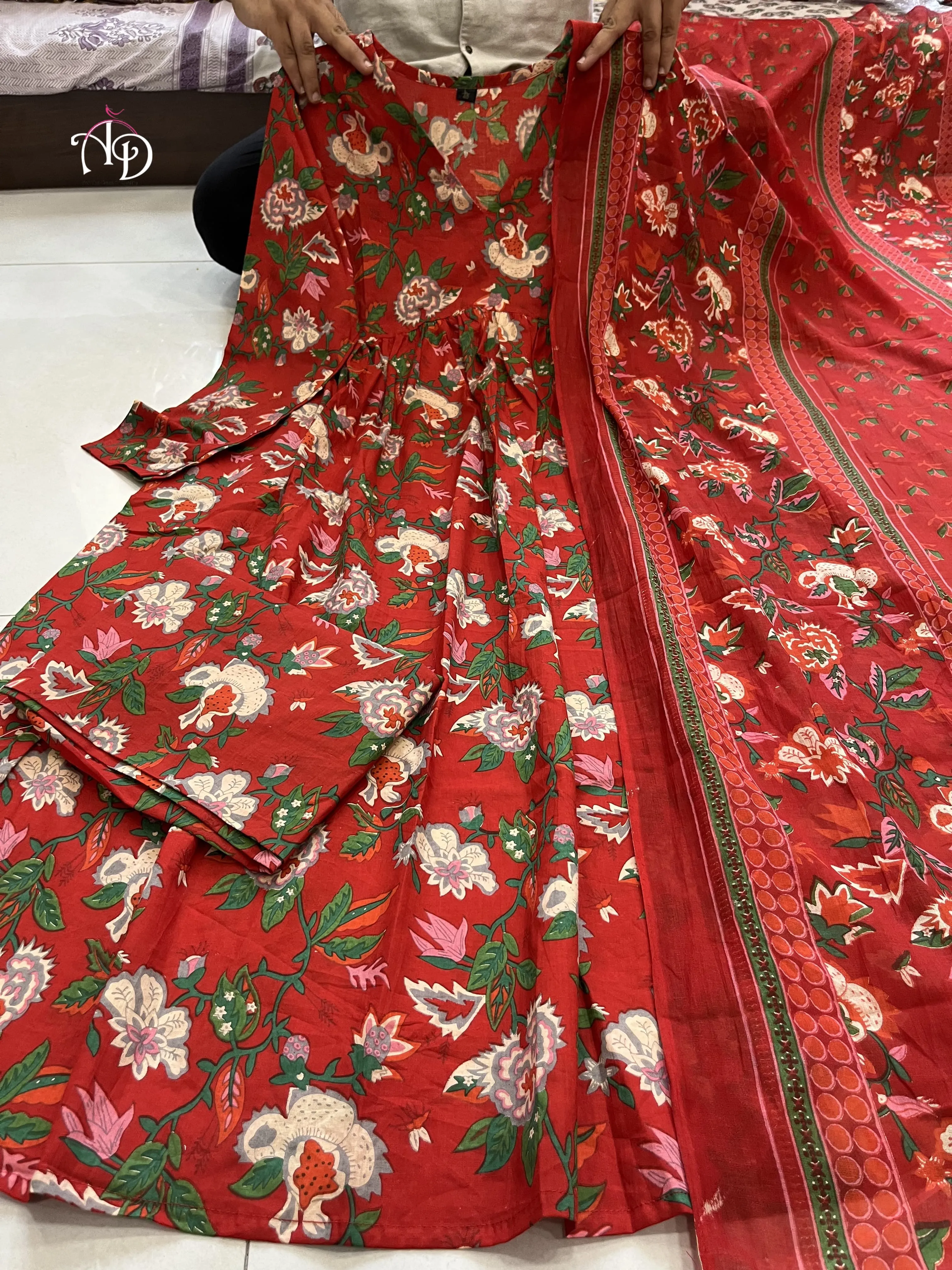 Beautiful Designer Party Wear Summer Pure Cotton Salwar Suit