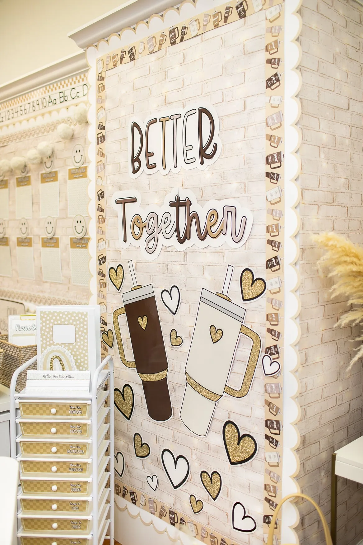 Better Together | Classroom Door Decorations | Cozy | Schoolgirl Style