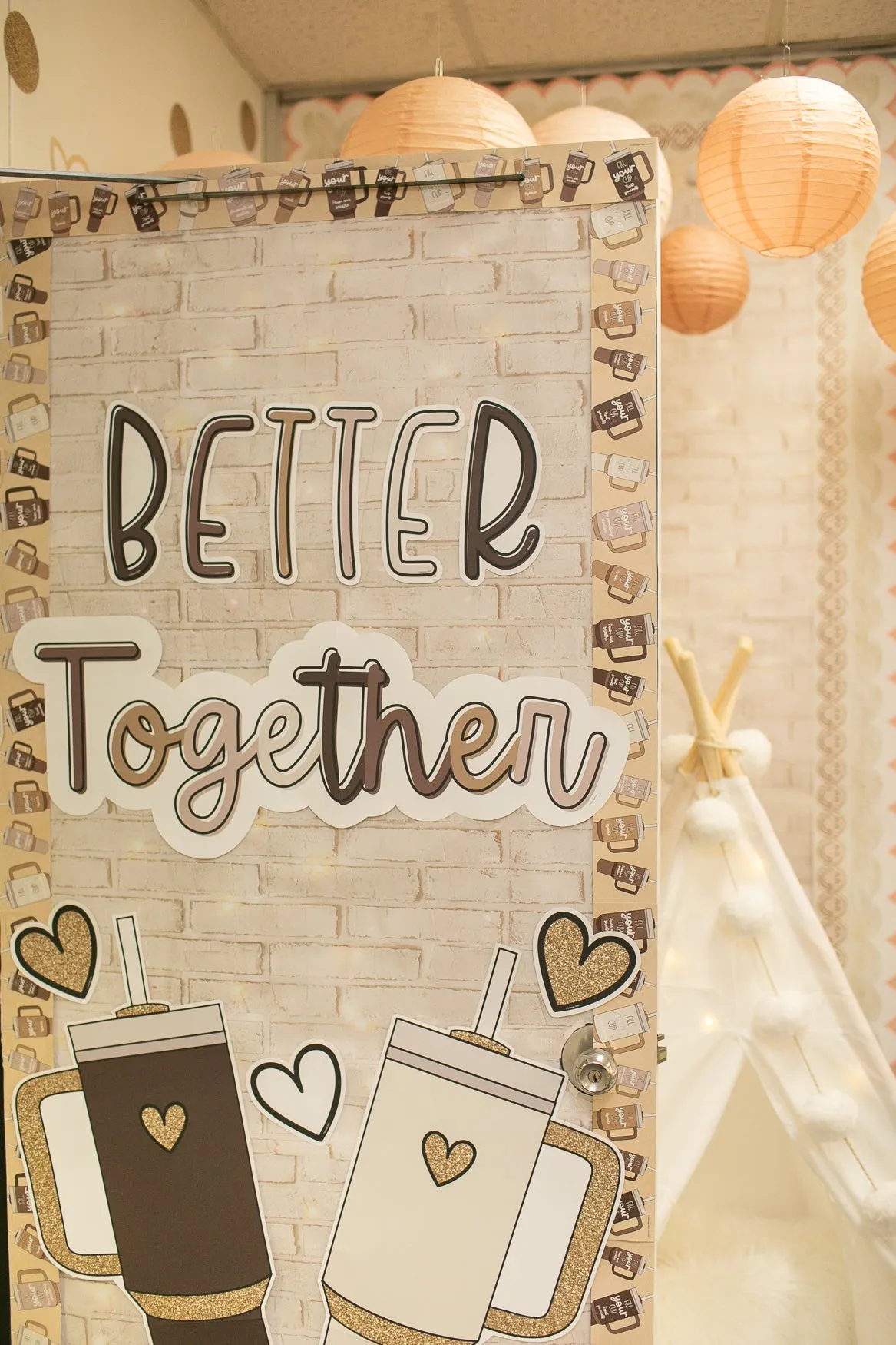 Better Together | Classroom Door Decorations | Cozy | Schoolgirl Style
