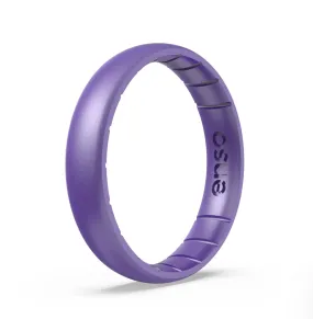 Birthstone Classic Silicone Ring: Amethyst