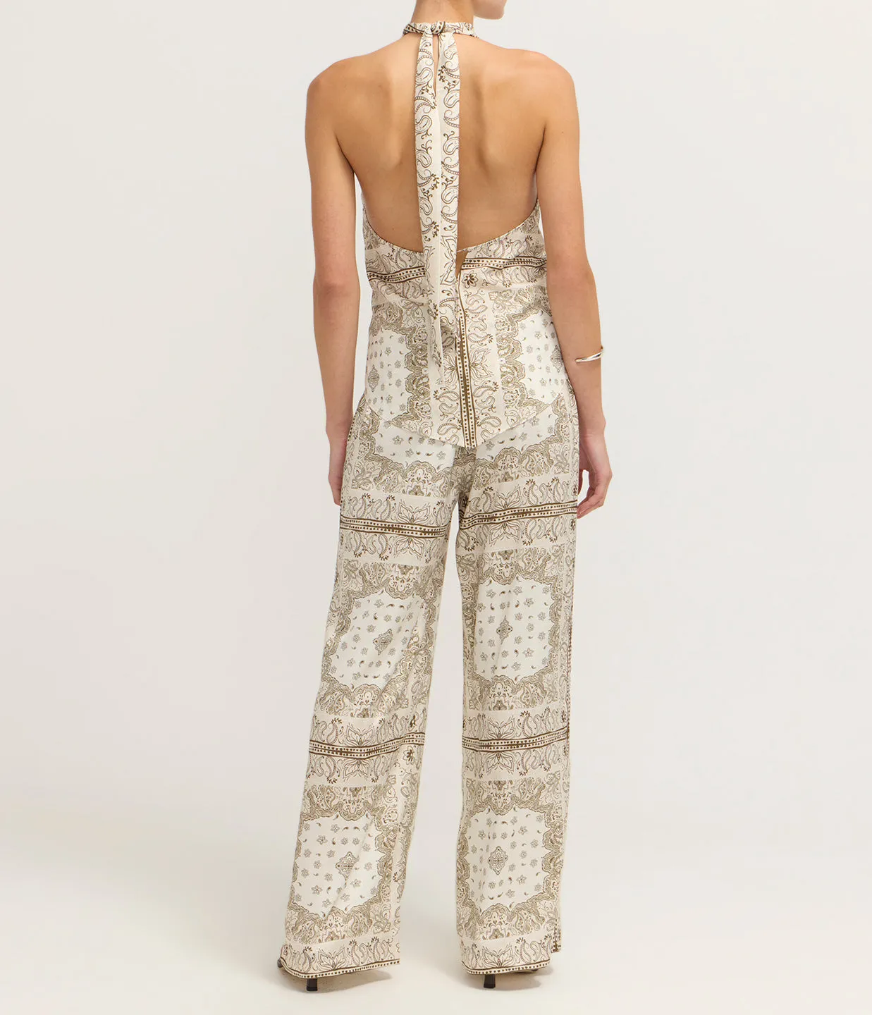 Bowden Pant in Beige Bandana