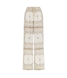 Bowden Pant in Beige Bandana