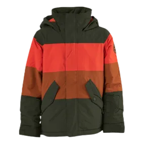 Boys Symbol Jacket Orange/Green