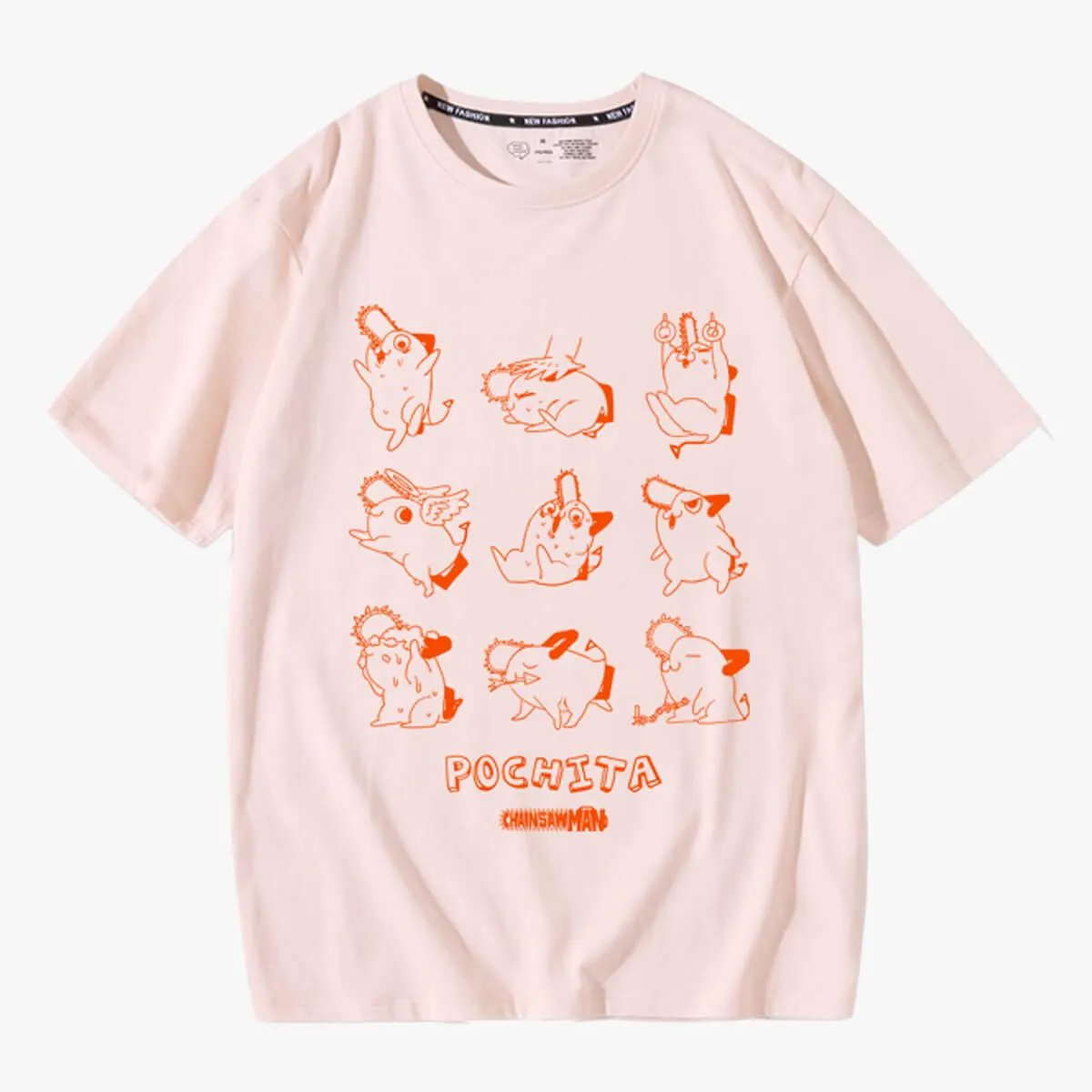 Chainsaw Man Cute Pochita Aesthetic T-Shirt