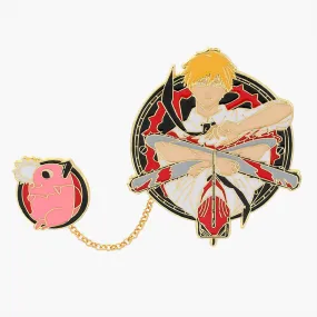 Chainsaw Man Denji and Pochita Enamel Pin