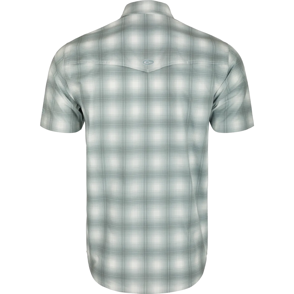 Cinco Ranch Western Plaid Button-Down Short Sleeve Shirt