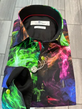 Claudio Lugli Vapour / Intersellar Long Sleeve Mens Shirt - Black - Cp6896