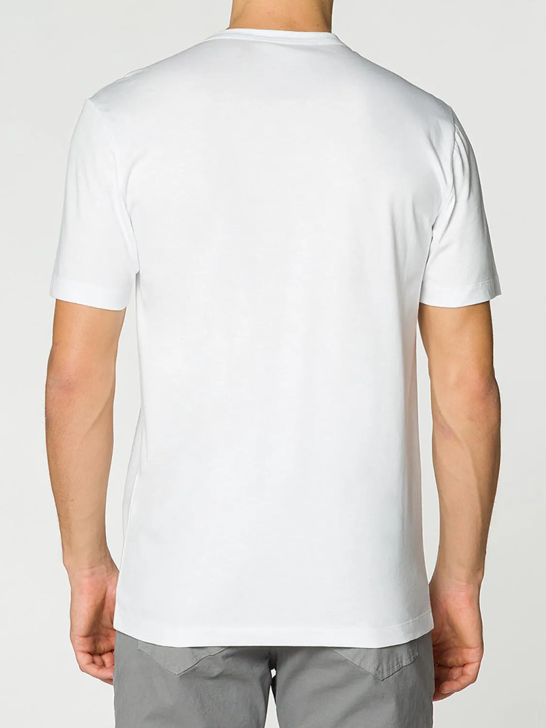 Crew Neck Tailor-Fit Supima Cotton T-shirt White