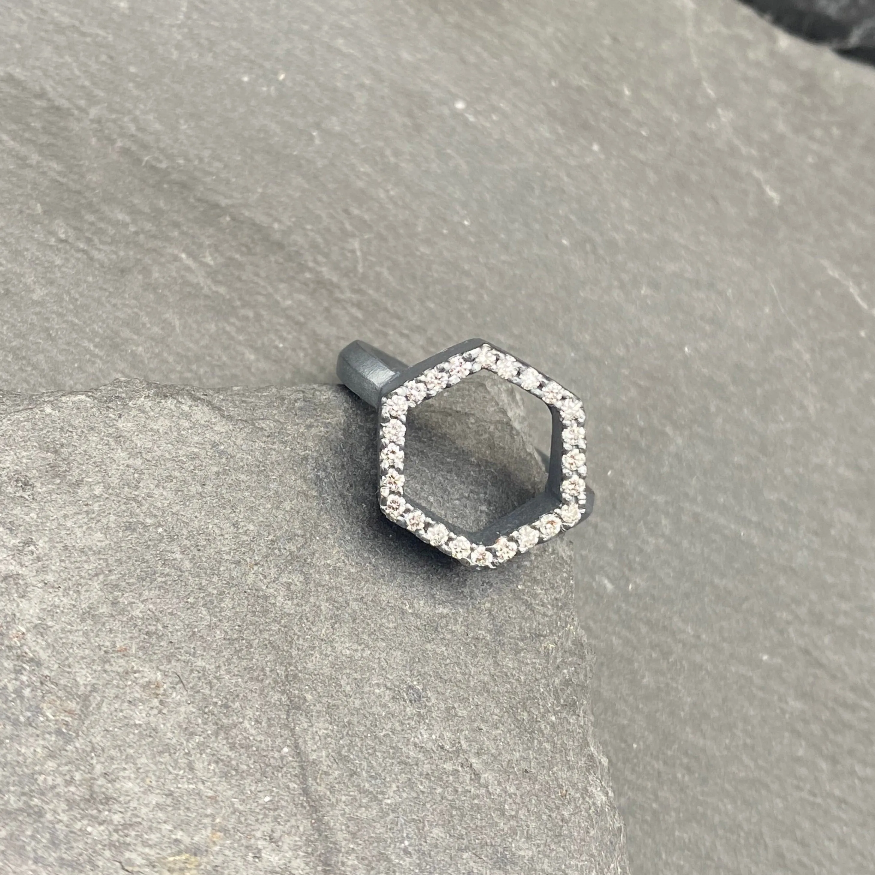 Diamond Hex Ring