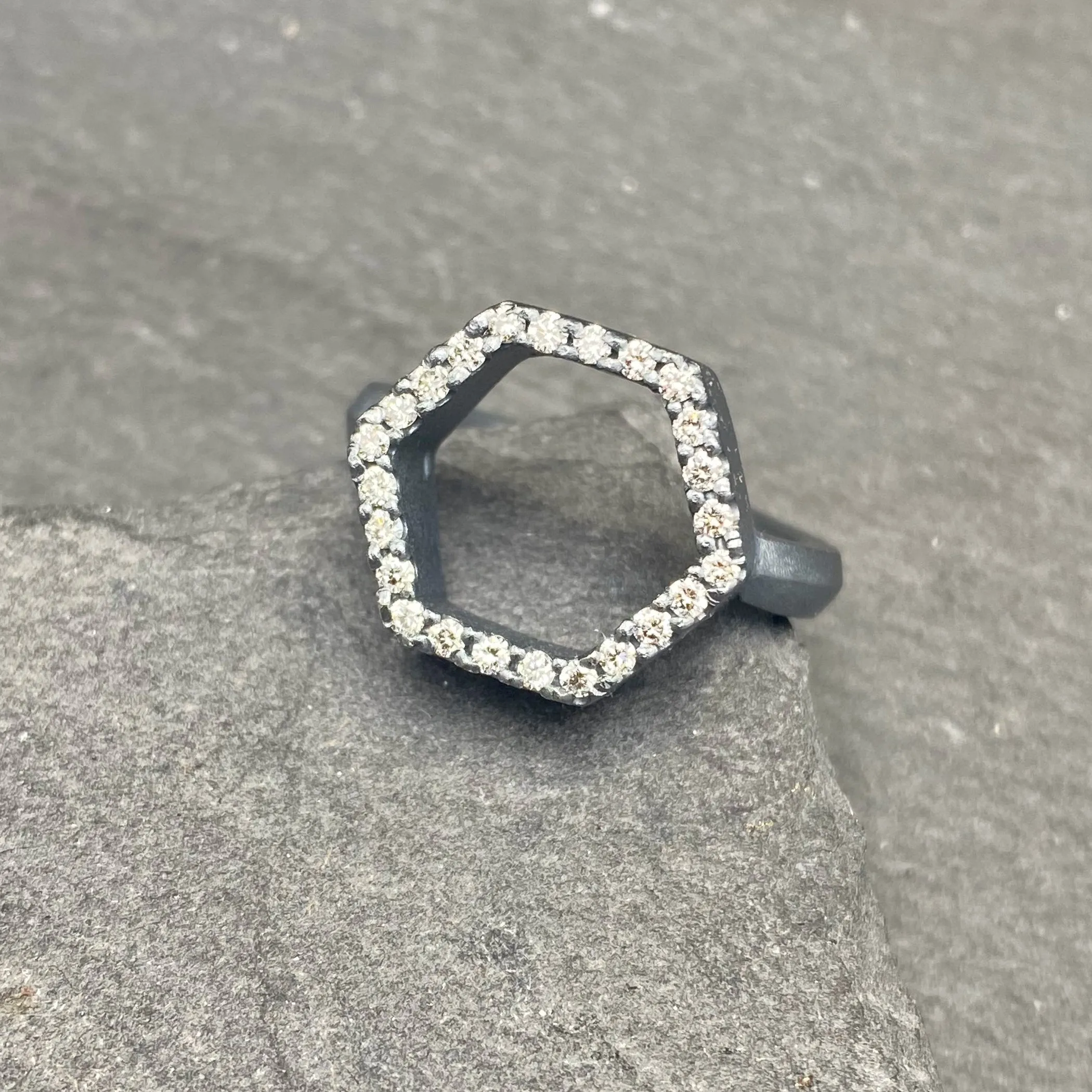 Diamond Hex Ring