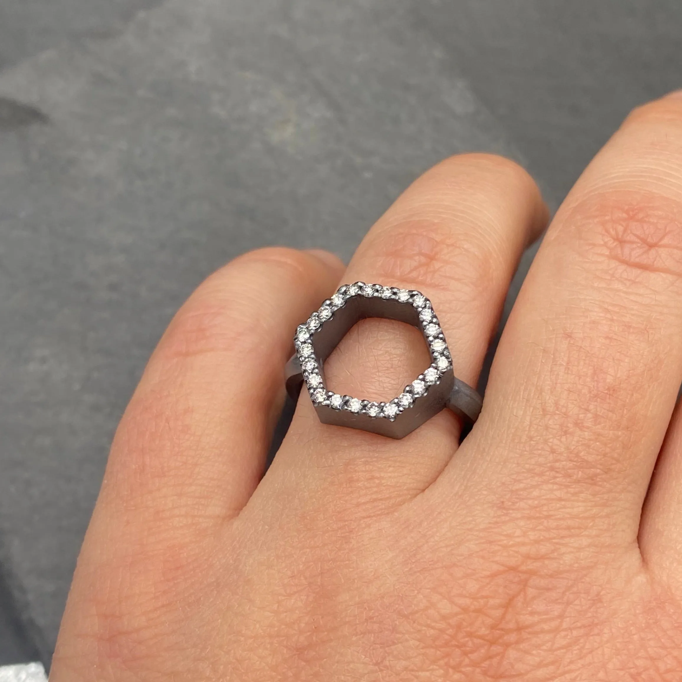Diamond Hex Ring
