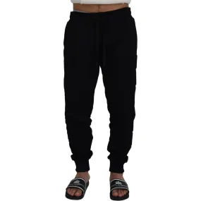 Dolce & Gabbana Elegant Black Cotton Jogger Pants