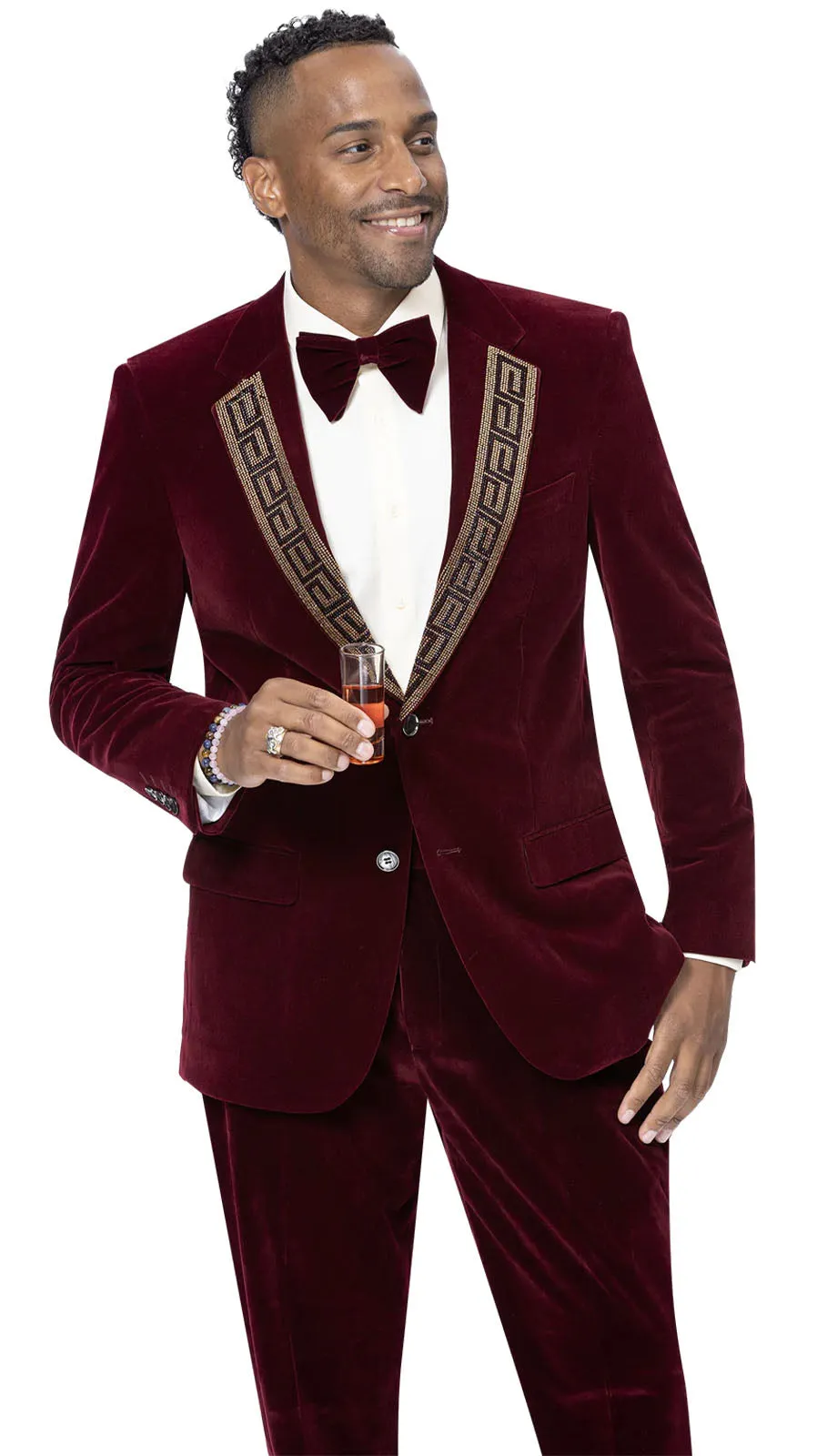 EJ Samuel JP110-BUR Mens Suit