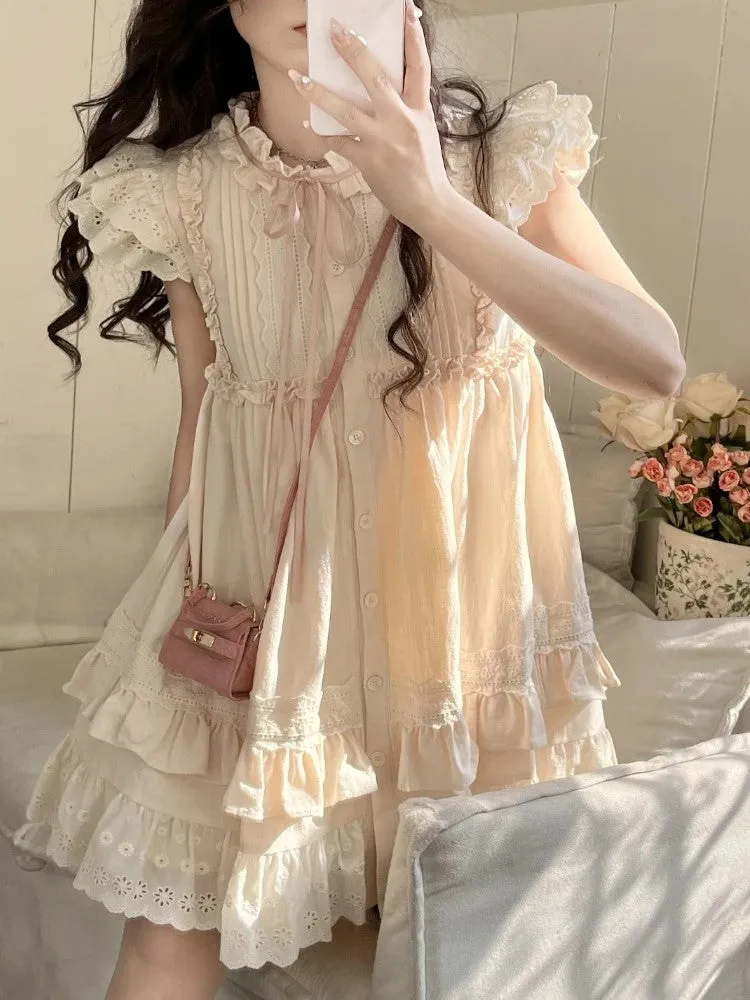 Elegant Dress With English Embroidery