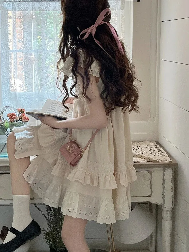Elegant Dress With English Embroidery