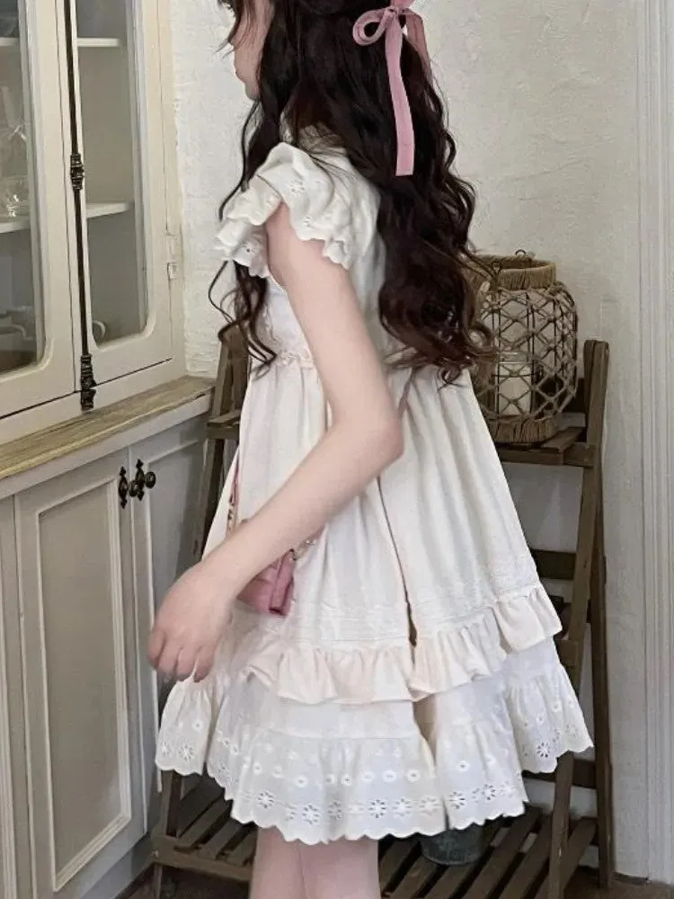 Elegant Dress With English Embroidery