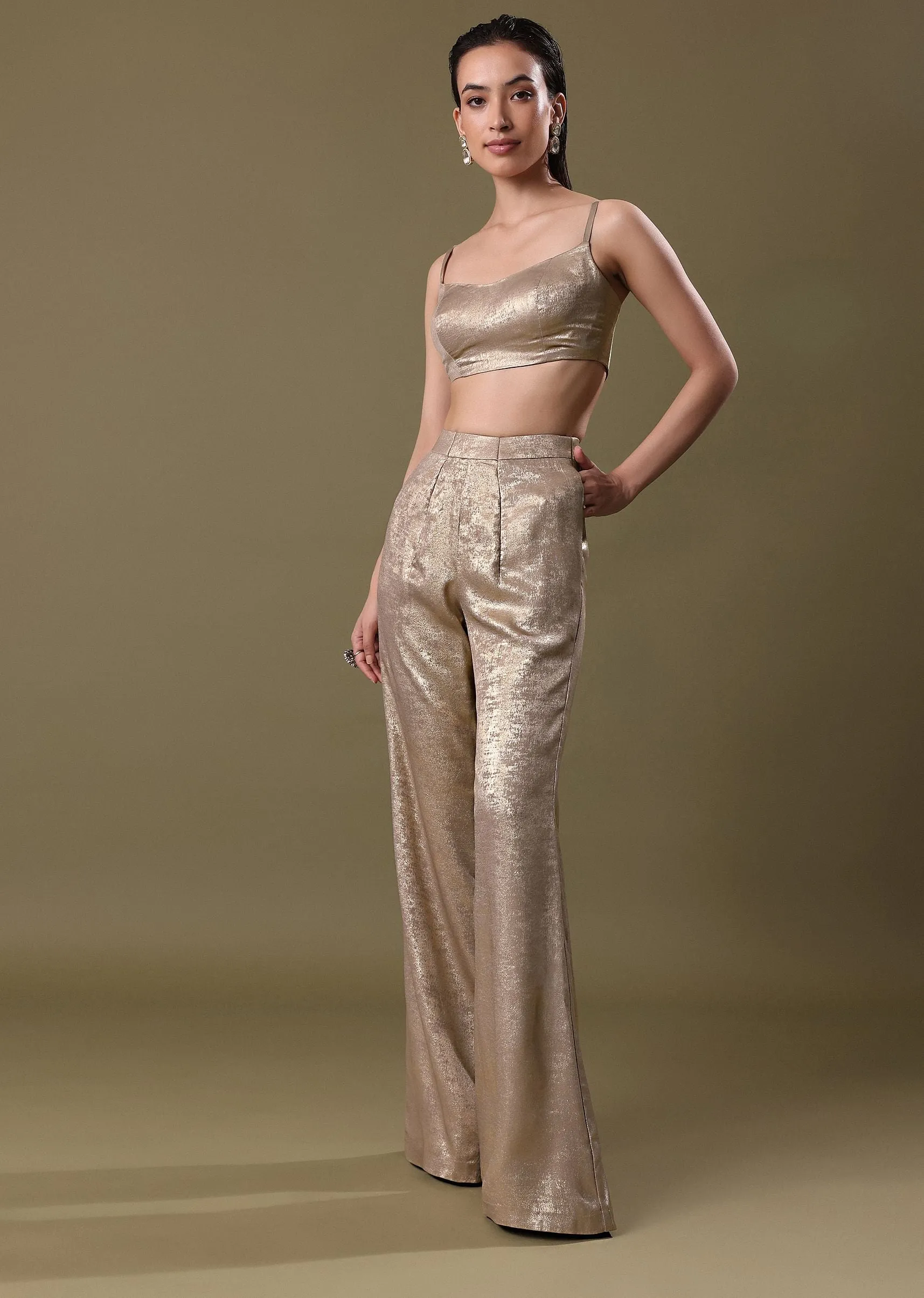 Embroidered Jacket And Drape Skirt With Grey Blouse