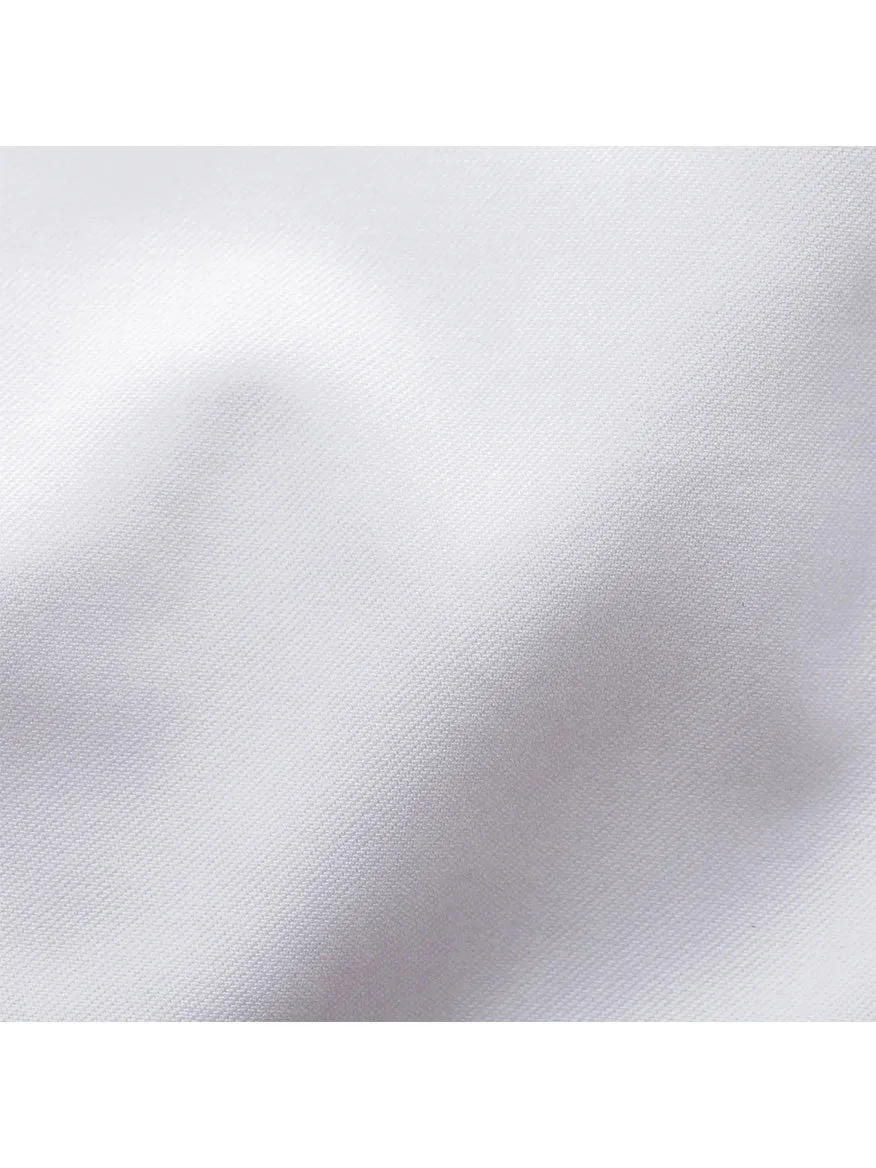 Eton Classic Fit Twill Dress Shirt in White