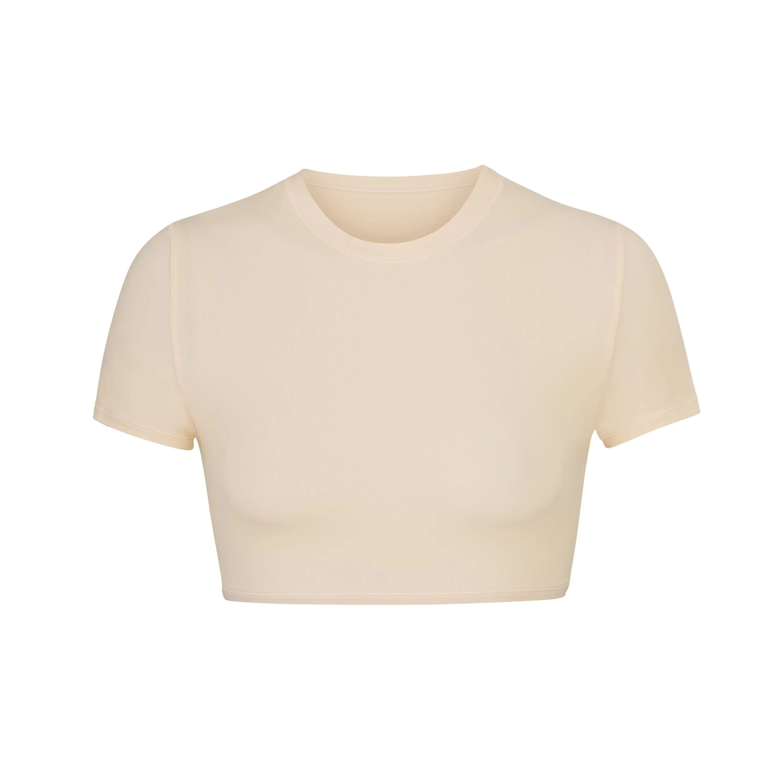 FITS EVERYBODY SUPER CROPPED T-SHIRT | SAND