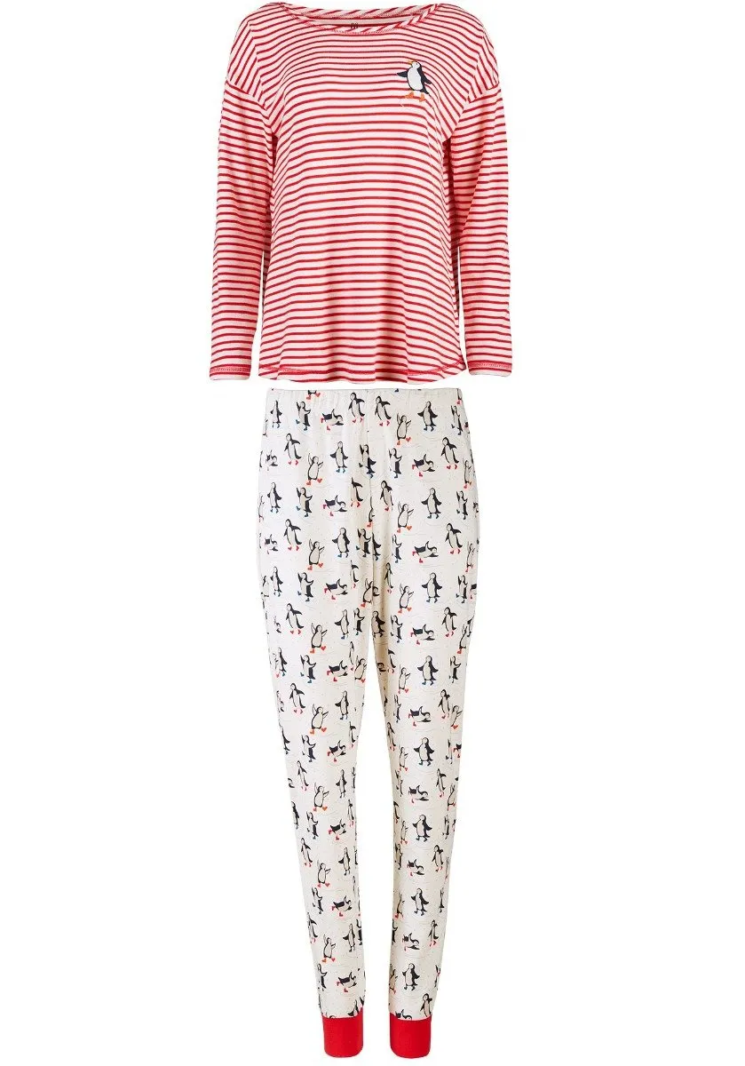 Frugi ADULT Dream Time PJs - Penguin Play Dawn