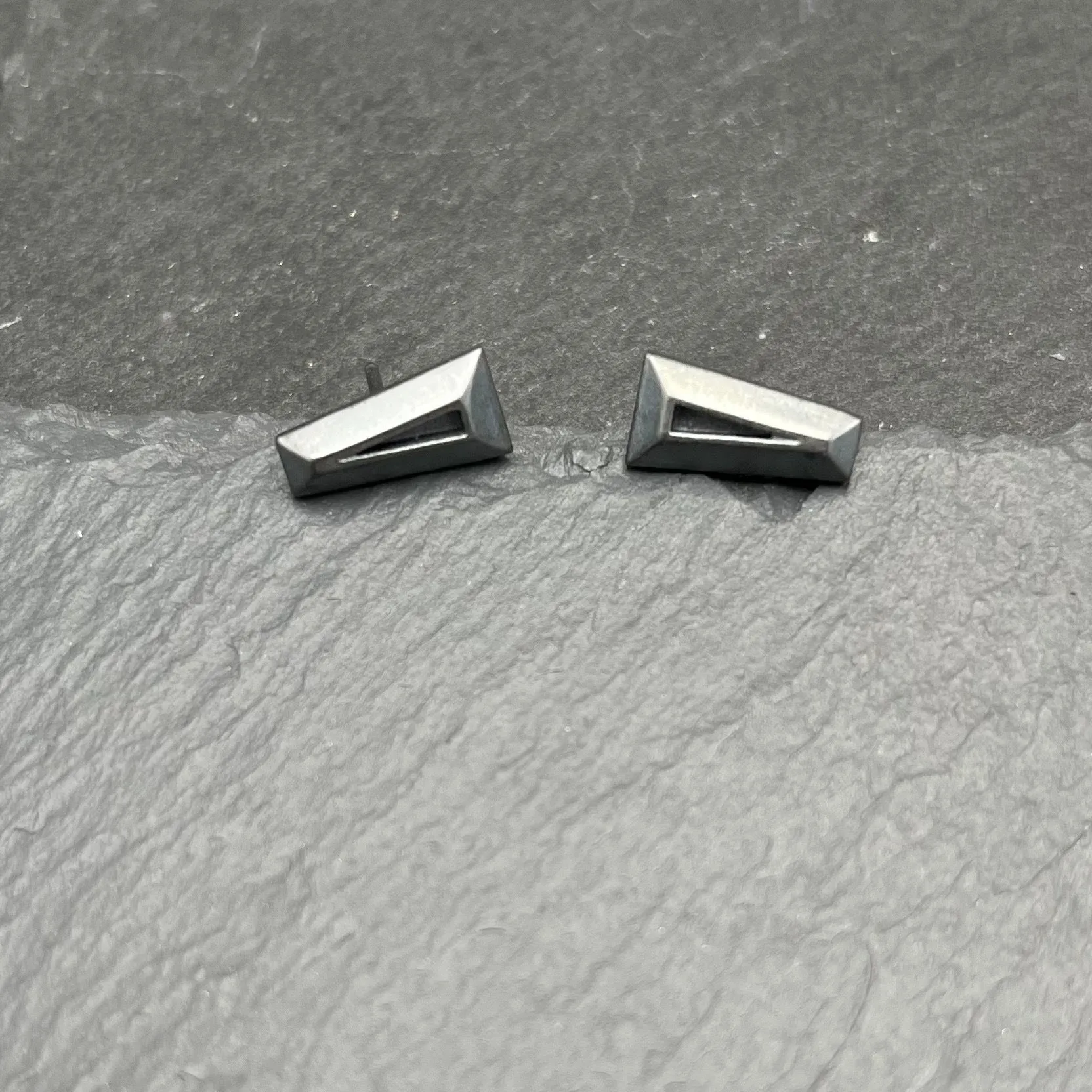 Illusion Baguette Stud Earrings