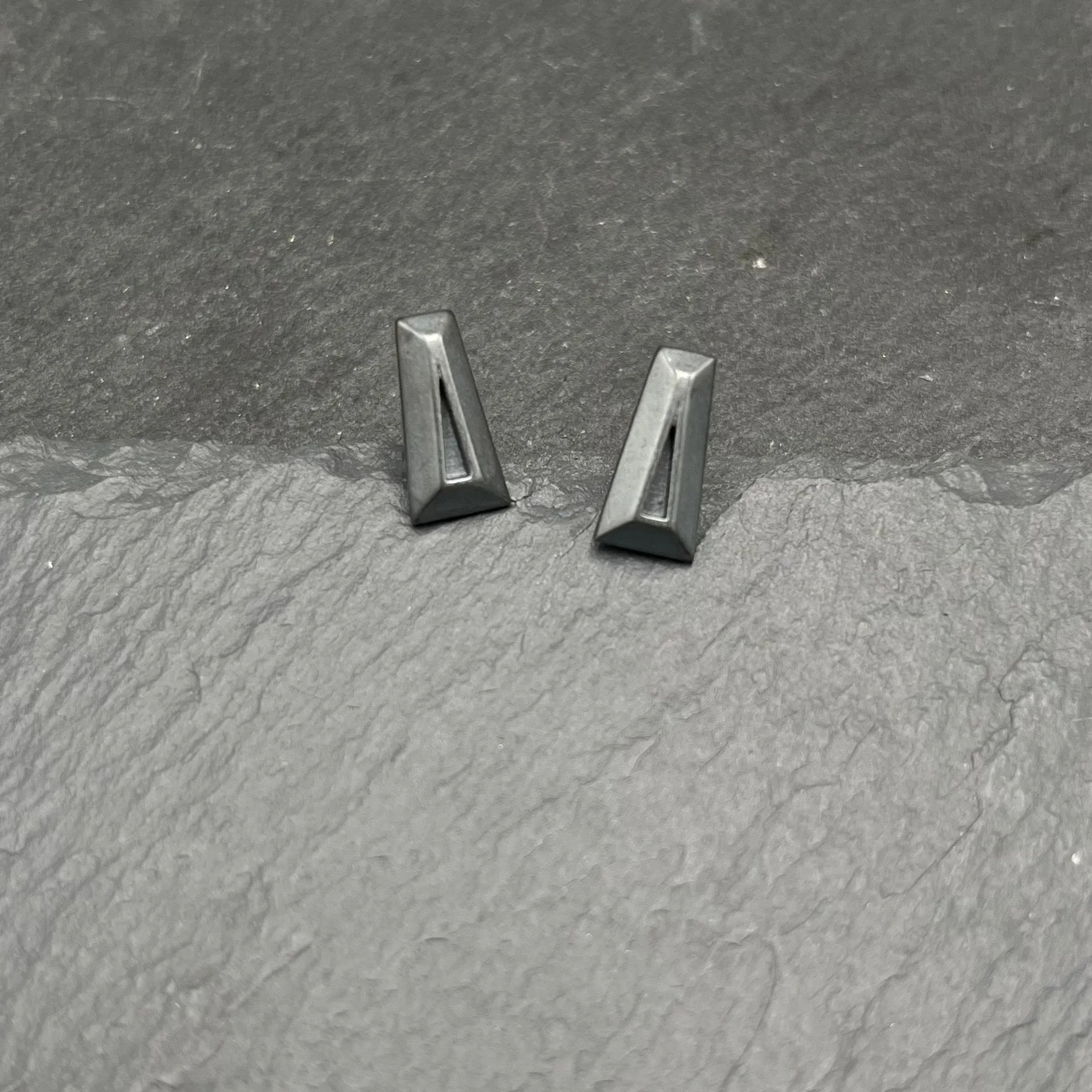 Illusion Baguette Stud Earrings