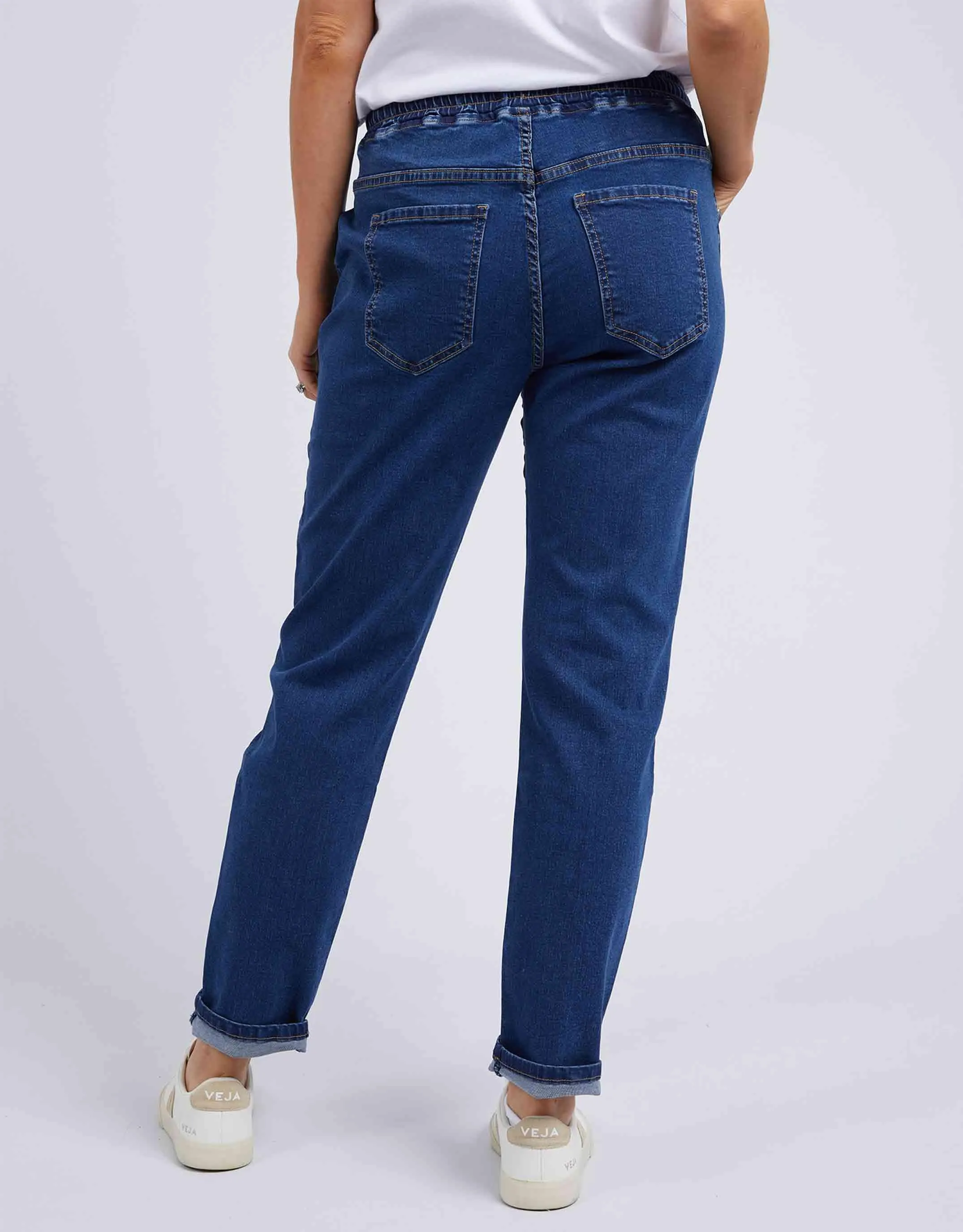 Juliette Jogger Jean - Dark Blue Wash