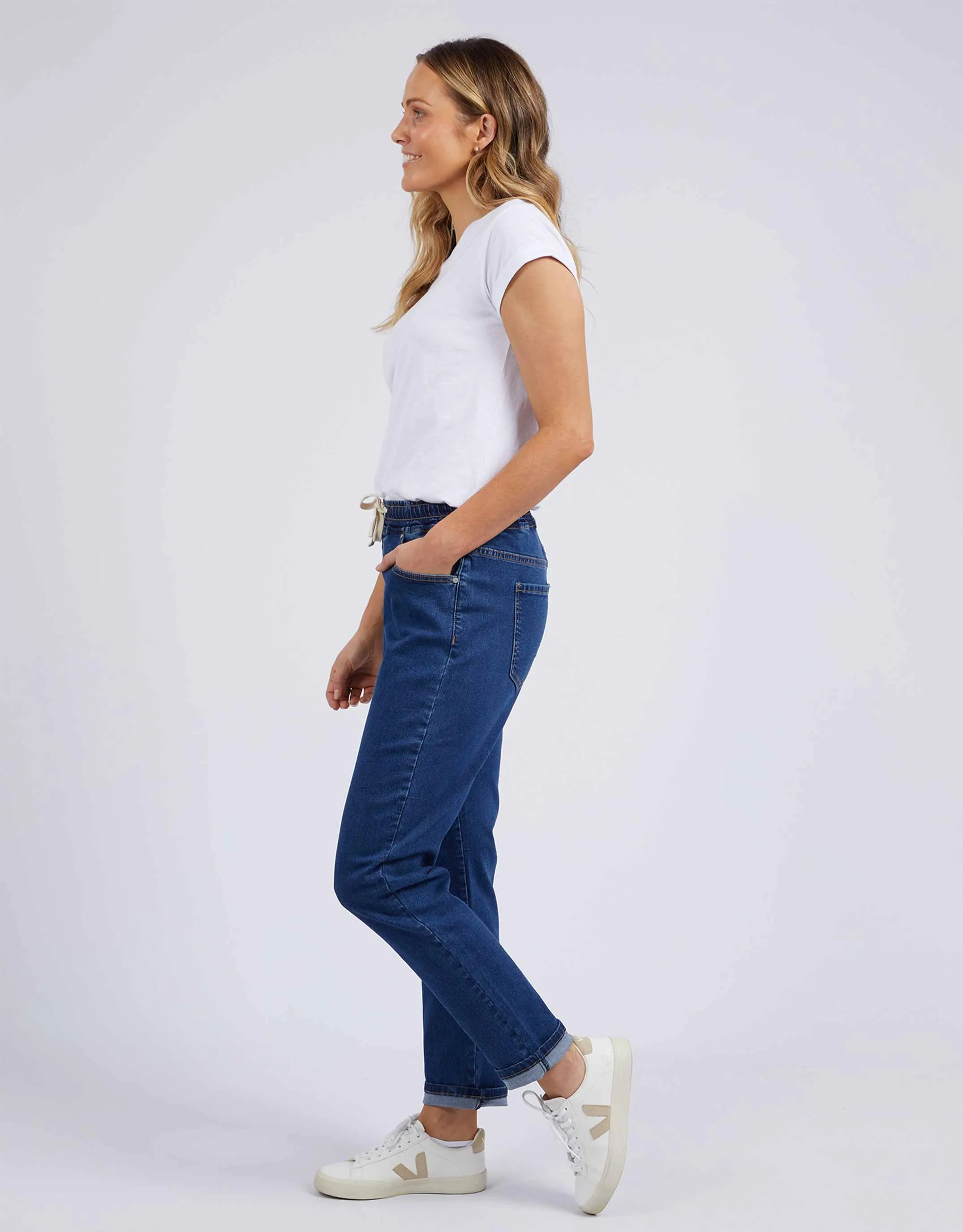 Juliette Jogger Jean - Dark Blue Wash