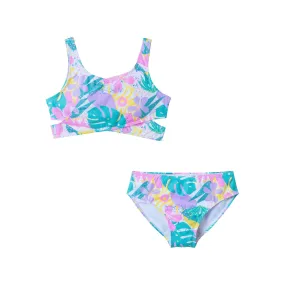 Kids (7-16) Crisscross Two-Piece | Tropical Palm