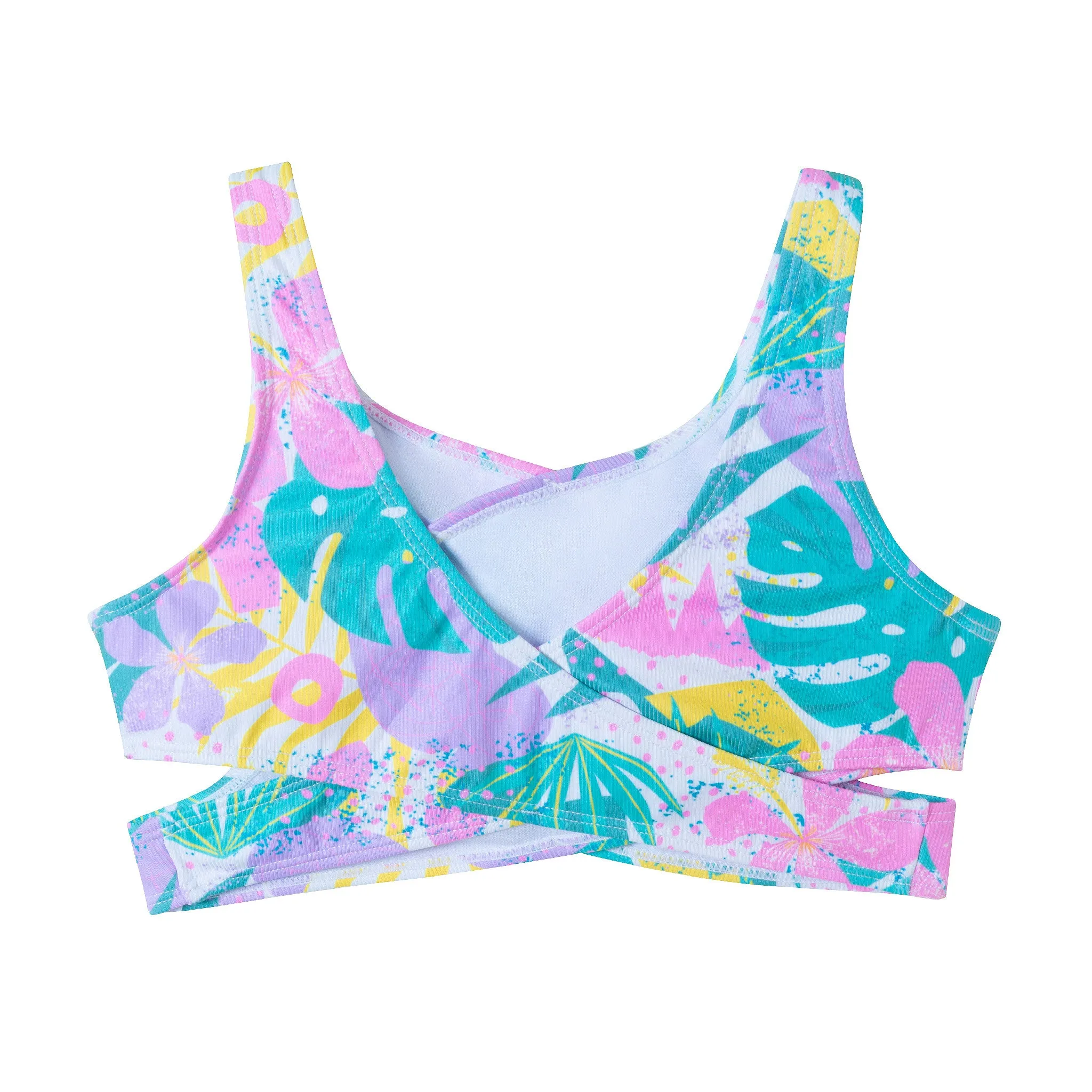 Kids (7-16) Crisscross Two-Piece | Tropical Palm