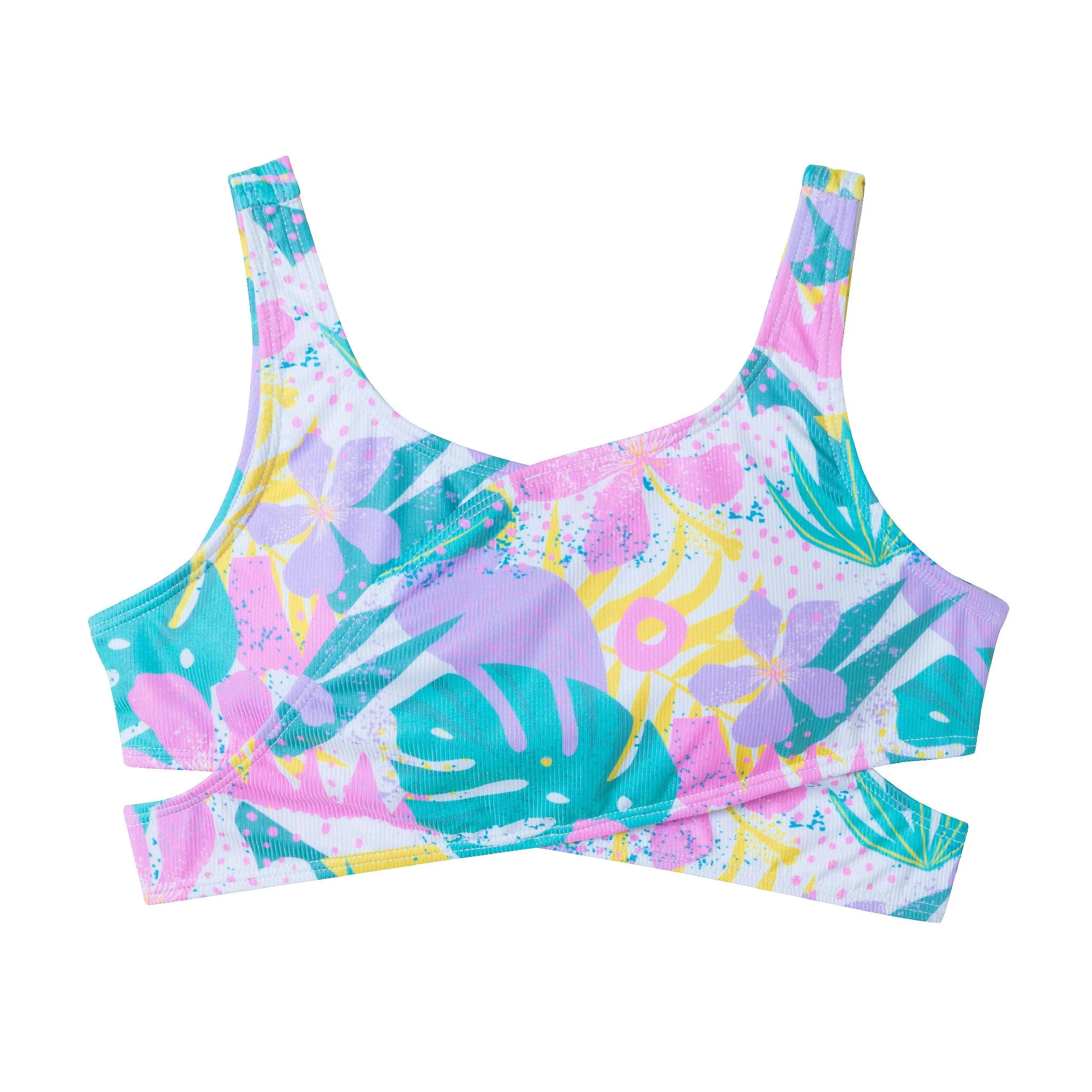 Kids (7-16) Crisscross Two-Piece | Tropical Palm