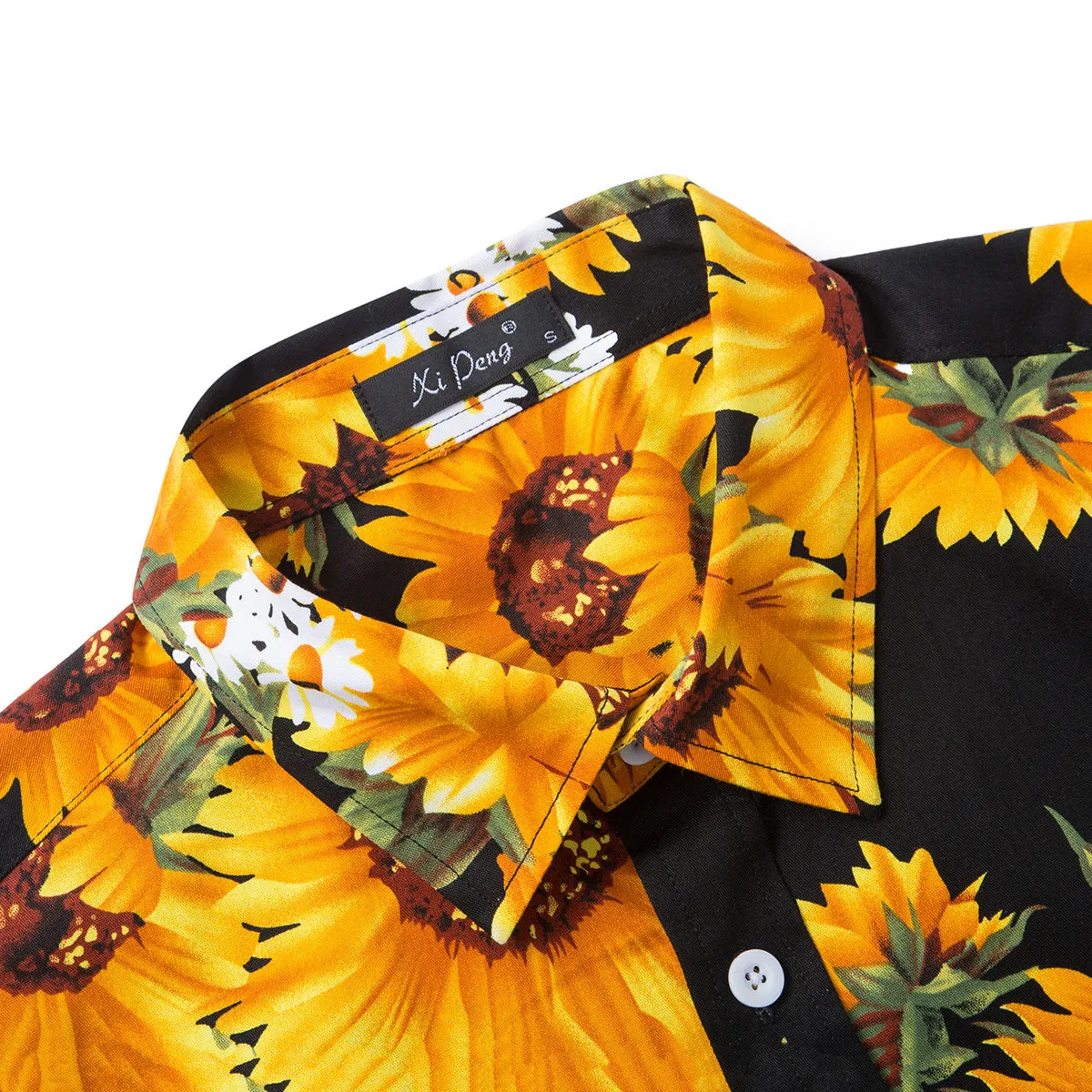 Mens Hawaiian Shirt Casual Short Sleeve Button Down Shirts