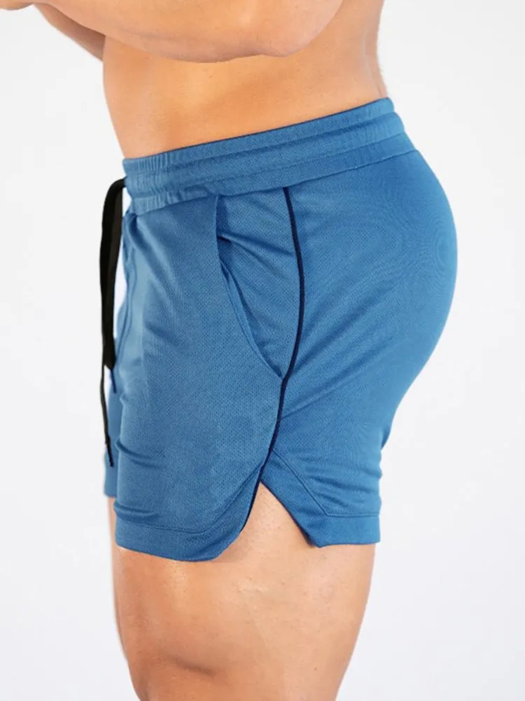Men's Running Shorts Athletic Shorts Drawstring Athletic Breathable Gym Workout Running
