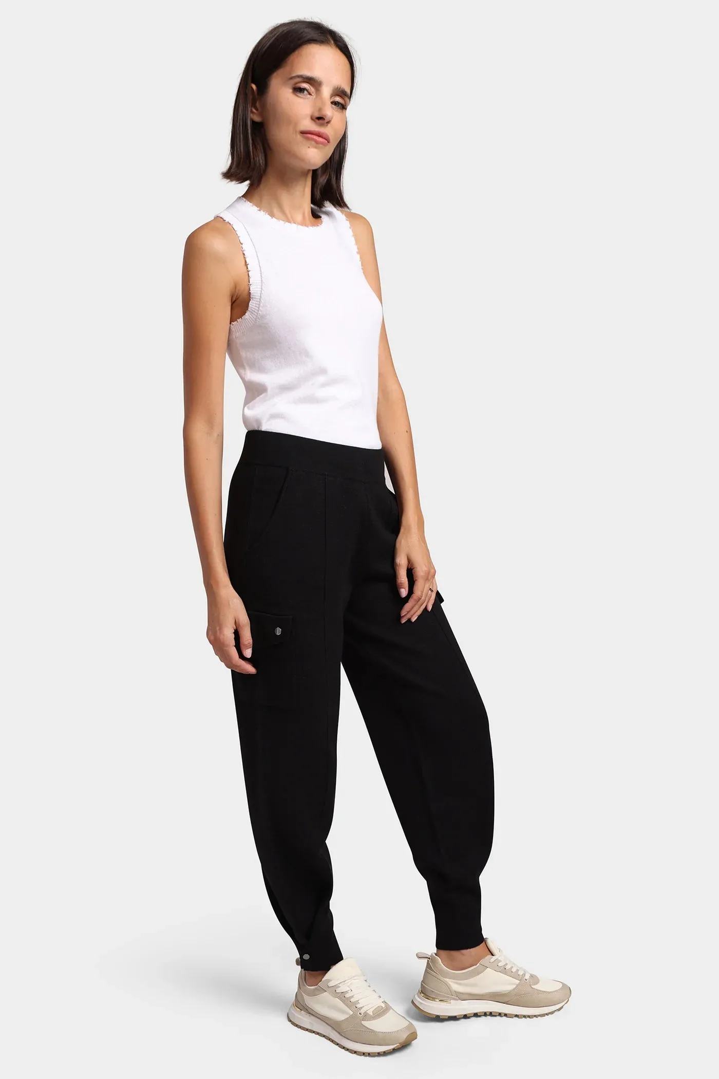 Minnie Rose Pleated Snap Leg Cargo Pant