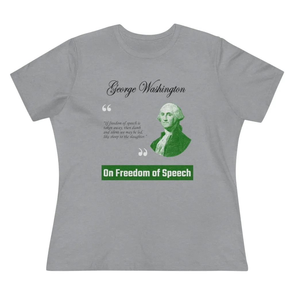 On Freedom Of Speech, Women's Premium Tee