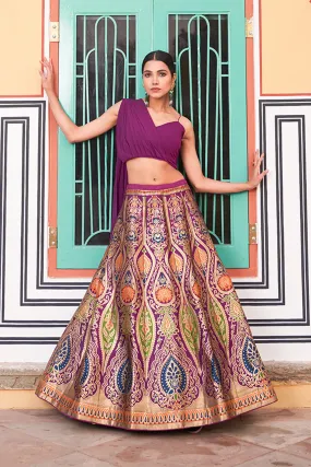 Party Wear Occasion Wear Banarasi Lehenga Choli