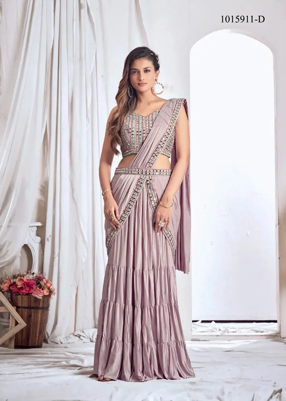 Party Wear Ready To Wear Sarees