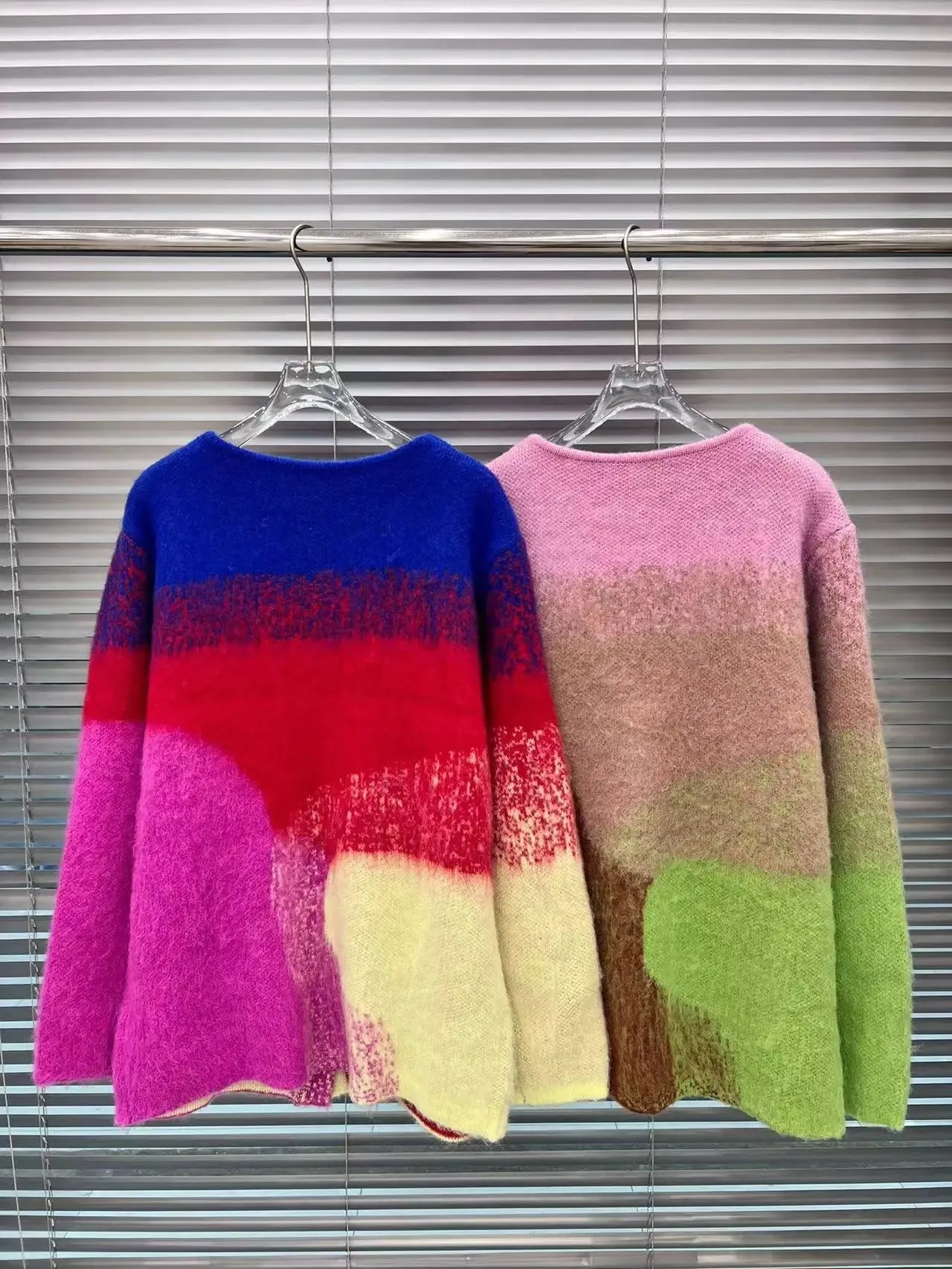 Pre Order:  Multicolor Patch Pockets Knit Cardigan