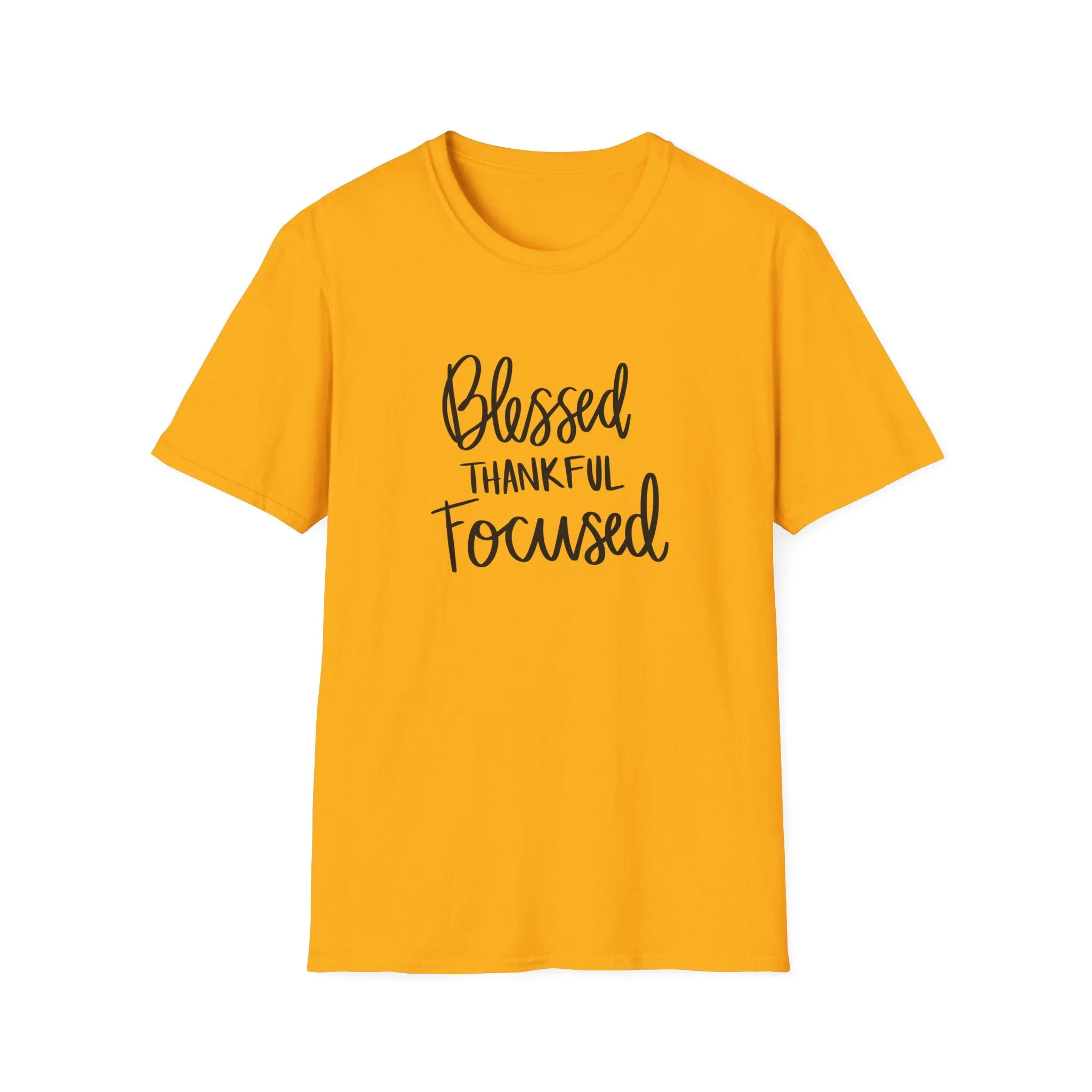 "Blessed, Thankful, Focus" Soft Style Tshirt