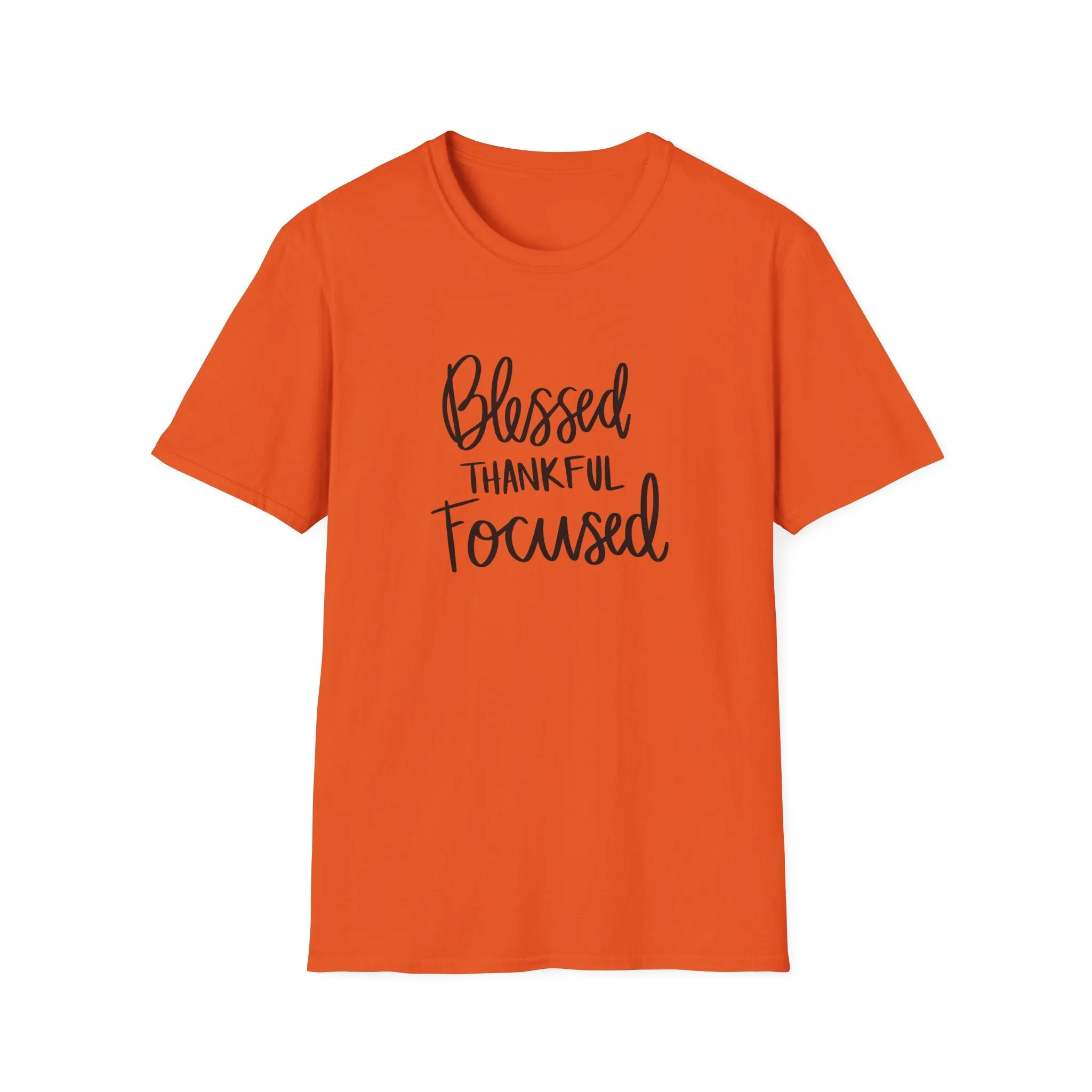 "Blessed, Thankful, Focus" Soft Style Tshirt
