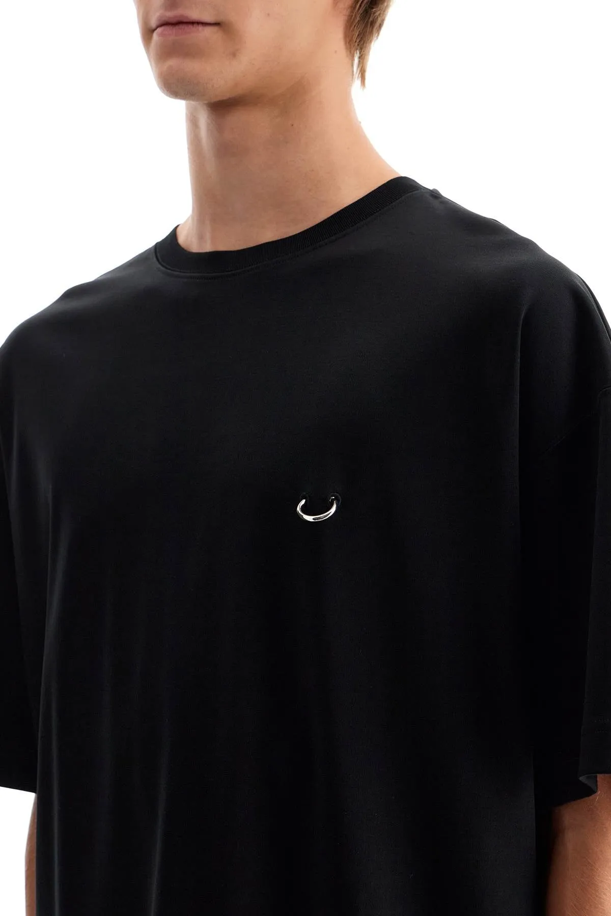 "oversized t-shirt 24F3TS0104274 BLACK